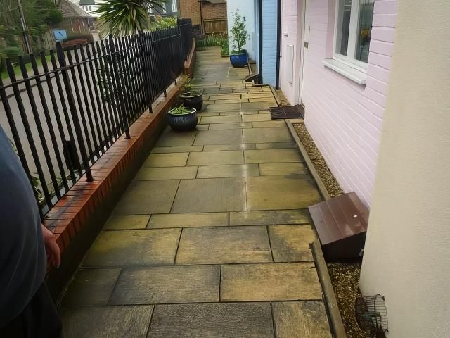 Patio Before Cleaning